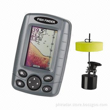 Portable Colored Fish Finder with Depth Sounder and 200/83kHz Dual-beam Sonar Frequency